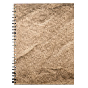 Cuaderno Tela marrón vieja: fondo texturado.