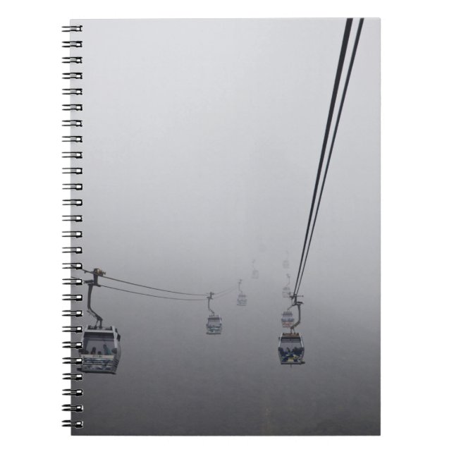Cuaderno Teleférico de Ngong Ping en niebla espesa (Frente)