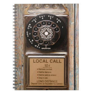 Cuaderno Teléfono anticuado de rotativo de pago robusto