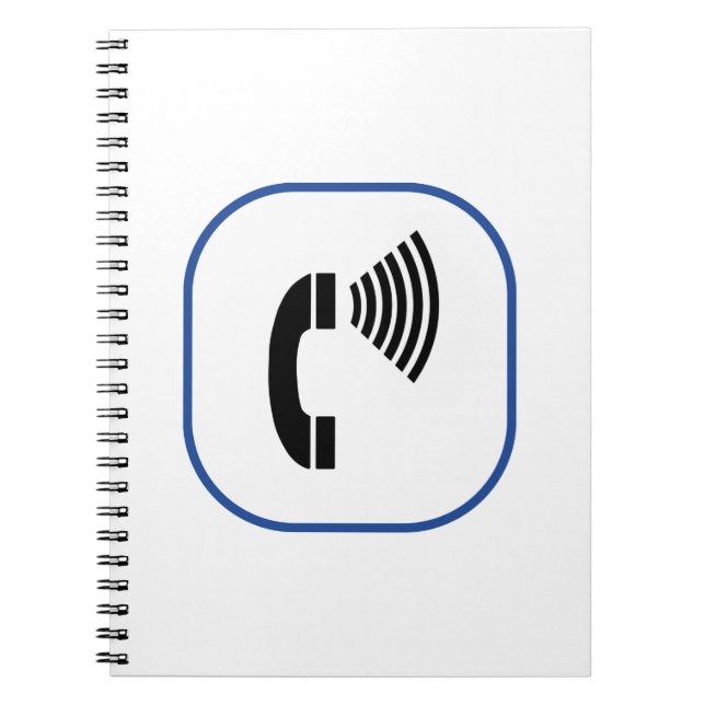 Cuaderno Teléfono de control de volumen (Frente)