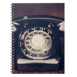 Cuaderno Teléfono rotativo de época