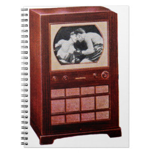 Cuaderno televisión de alrededor de 1951 que emite boxeo
