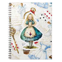 Cuaderno Tema De Alice In Wonderland