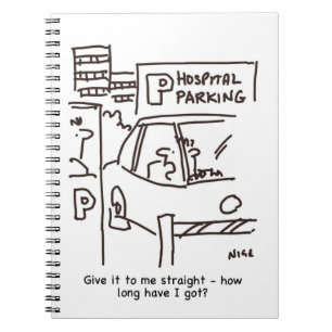 Cuaderno Tema de aparcamiento de hospital
