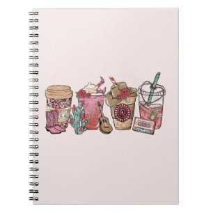 Cuaderno Tema de Coffee Lover Western Cowboy