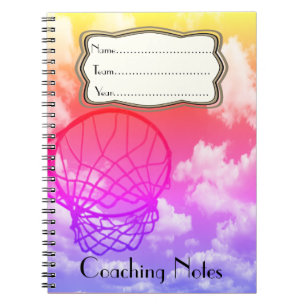Cuaderno Tema de las notas del Netball que entrena