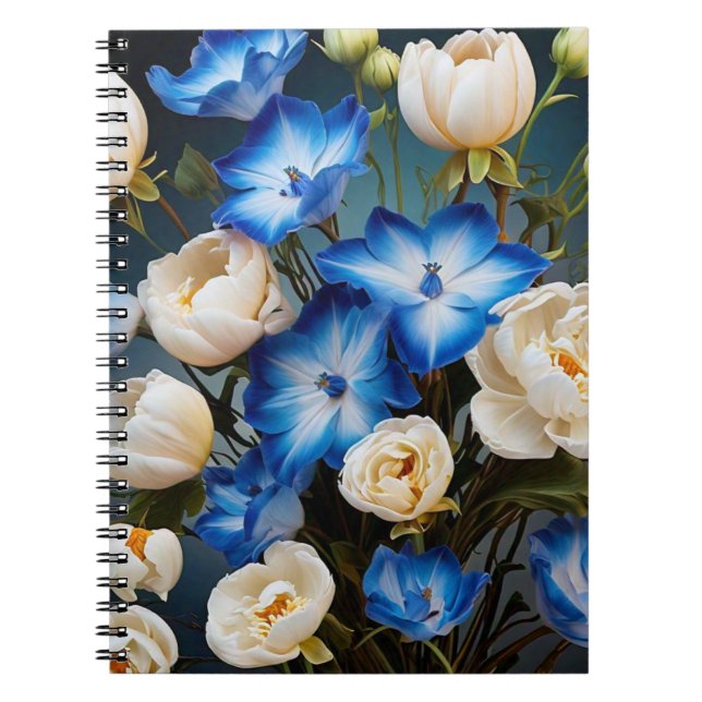 Cuaderno Tema de los Rosas Bluish y Whitening (Frente)