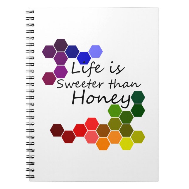 Cuaderno Tema De Miel Con Palabras Positivas (Frente)