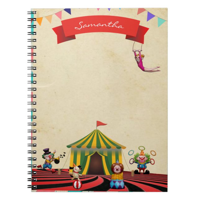Cuaderno Tema del circo (Frente)