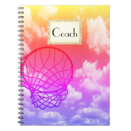 Cuaderno Tema del coche del Netball personalizado