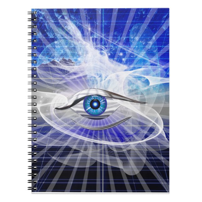 Cuaderno Tema del Ojo Cósmico Místico (Frente)