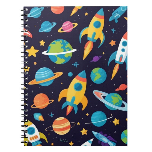 Cuaderno Tema espacial (Frente)