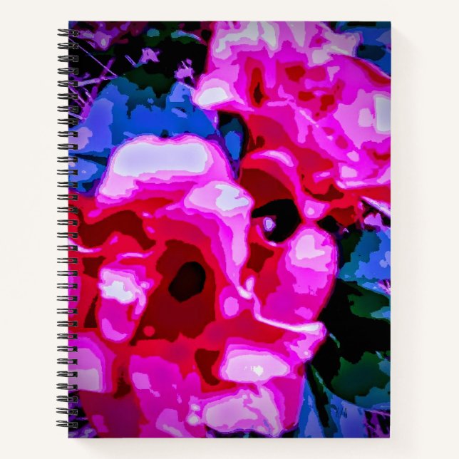 Cuaderno Tema floral de otro mundo (Anverso)