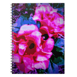 Cuaderno Tema floral de otro mundo