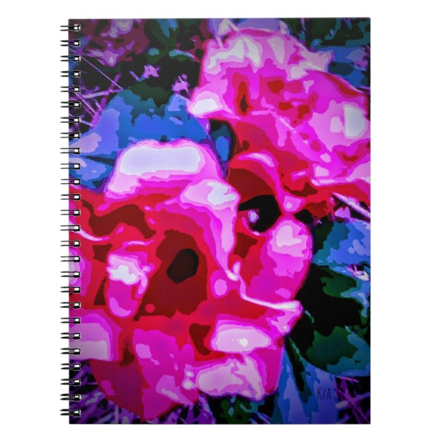 Cuaderno Tema floral de otro mundo (Frente)