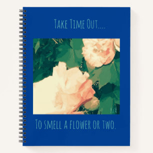 Cuaderno Tema floral motivador