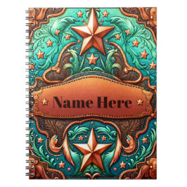 Cuaderno Tema Occidental de Cuero Impreso Personalizado