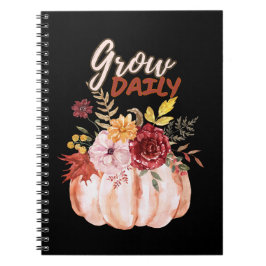 Cuaderno Temática de calabaza- Crecer la cita diaria en tem