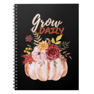 Cuaderno Temática de calabaza- Crecer la cita diaria en tem