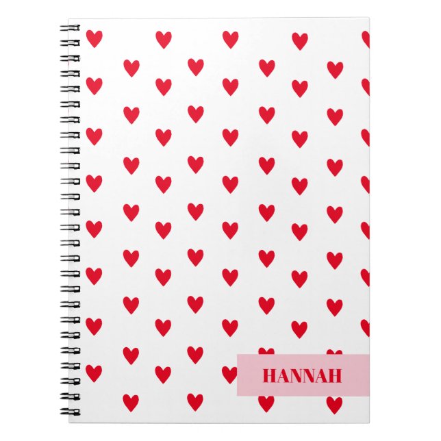 Cuaderno Temática de Valentines Heart Retro (Frente)