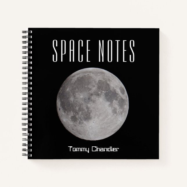Cuaderno Temático de Luna Llena en el Espacio con  (Anverso)