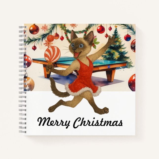Cuaderno temático de Navidad de Ping Pong para ama (Anverso)