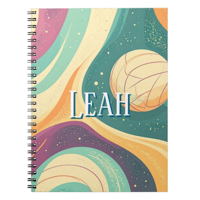 Cuaderno Temático de Voleibol Colorido  (Frente)