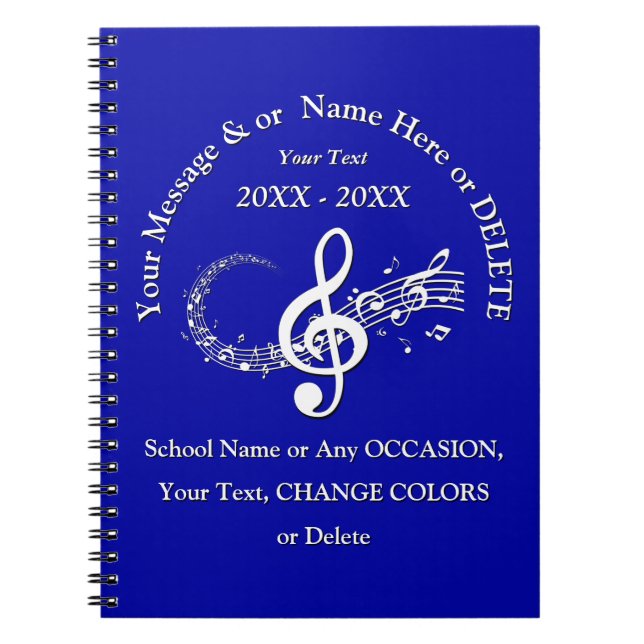 Cuaderno temático personalizado de la música en (Frente)