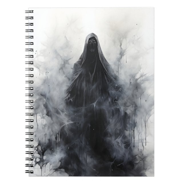 Cuaderno Temblorosa temporada de otoño de Halloween Ghost S (Frente)