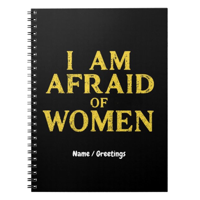 Cuaderno Temo A Las Mujeres Meme Gracioso (Frente)