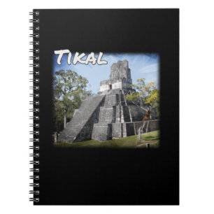 Cuaderno Templo de Ruinas Tikal de Guatemala