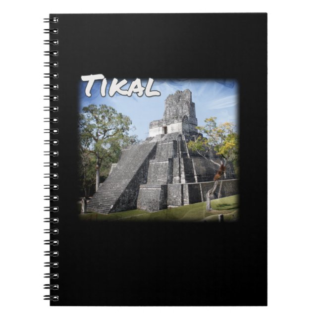 Cuaderno Templo de Ruinas Tikal de Guatemala (Frente)