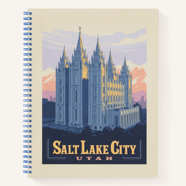 Cuaderno Templo de Salt Lake | Salt Lake City, Utah (Anverso)