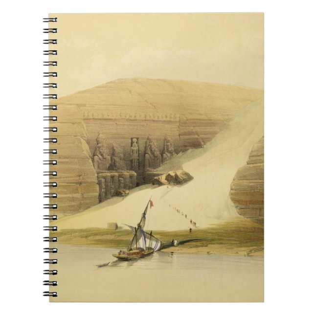 Cuaderno Templo excavado de Abu Simbel, de "Egipto y de NU (Frente)
