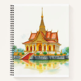 Cuaderno Templo Siam pacífico con Notbook