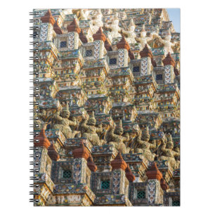 Cuaderno Templo Wat Arun en Bangkok, Tailandia