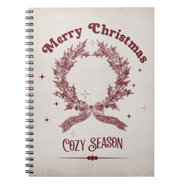 Cuaderno Temporada Acogedora Navidad Vintage (Frente)