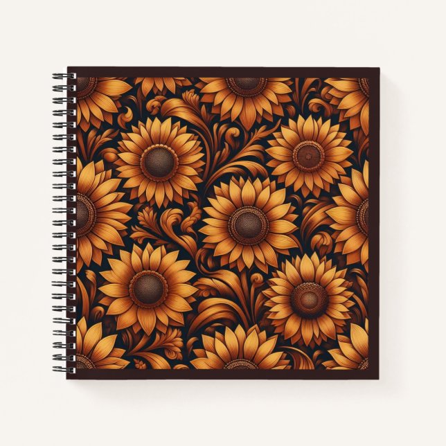 Cuaderno Temporada de girasoles (Anverso)