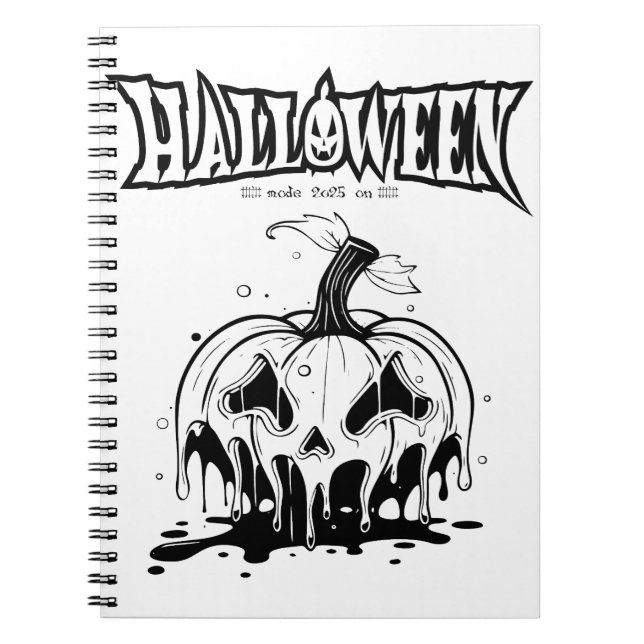 Cuaderno Temporada espeluznante de Halloween 2025 (Frente)