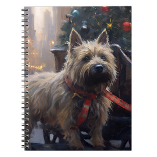 Cuaderno Temporada festiva de los Navidades Cairn Terrier