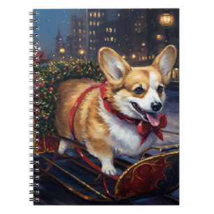 Cuaderno Temporada festiva de los Navidades Corgi