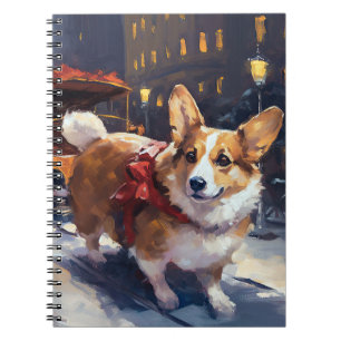 Cuaderno Temporada festiva de los Navidades Corgi