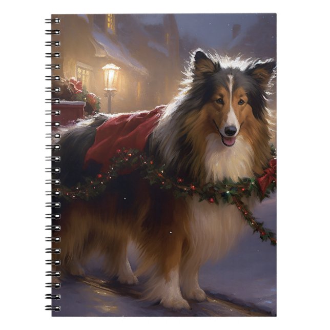 Cuaderno Temporada festiva de los Navidades de Sheepdog de  (Frente)