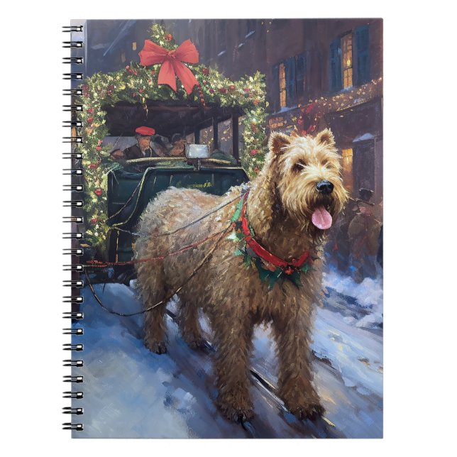 Cuaderno Temporada festiva de los Navidades Wheaten Terrier (Frente)