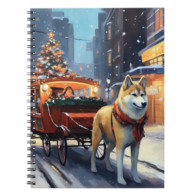 Cuaderno Temporada festiva de Navidades Akita (Frente)