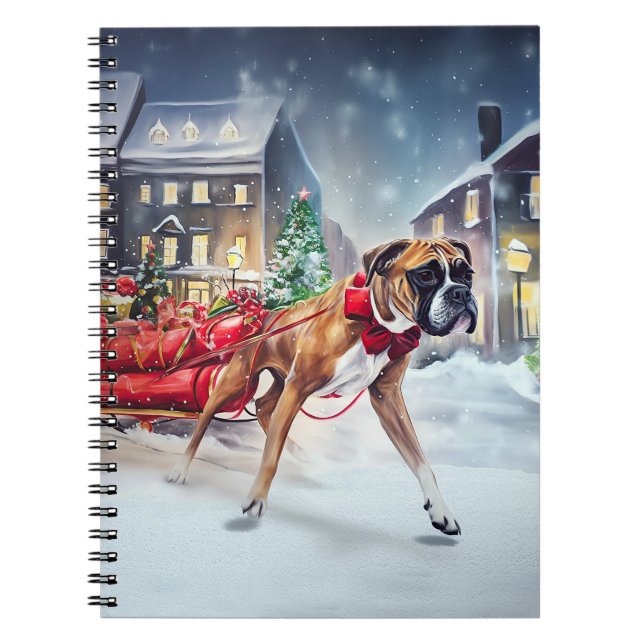 Cuaderno Temporada festiva de Navidades Boxer (Frente)