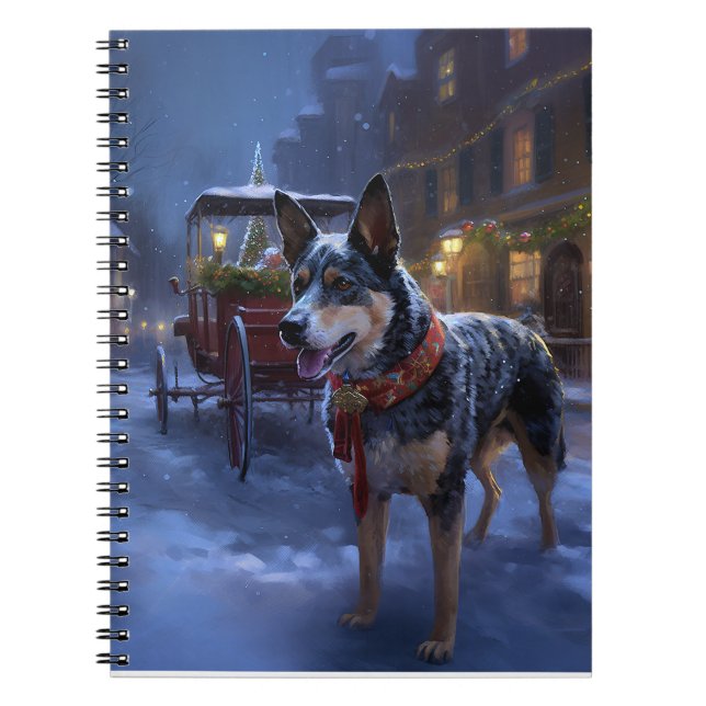 Cuaderno Temporada festiva de Navidades de ganado australia (Frente)