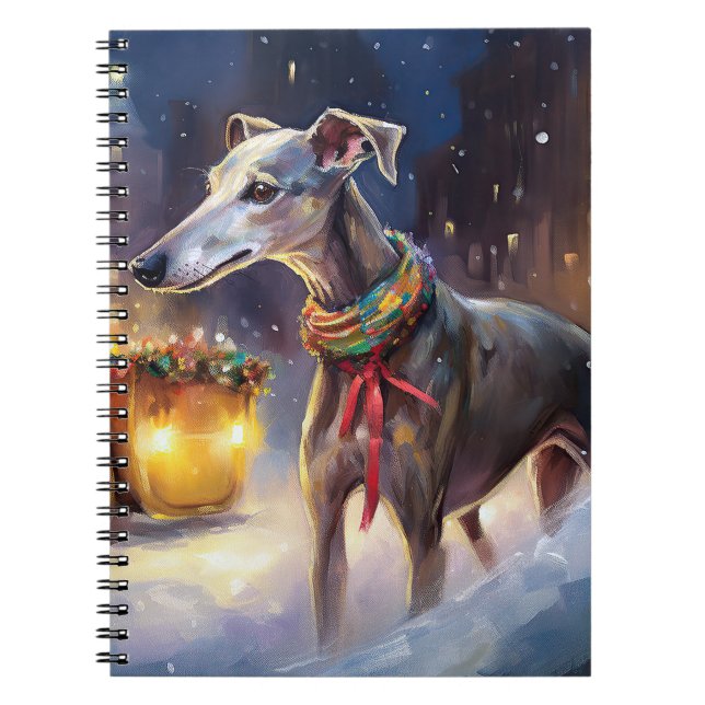 Cuaderno Temporada festiva de Navidades de Greyhound (Frente)