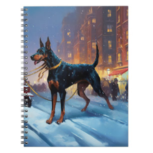 Cuaderno Temporada festiva de Navidades Doberman