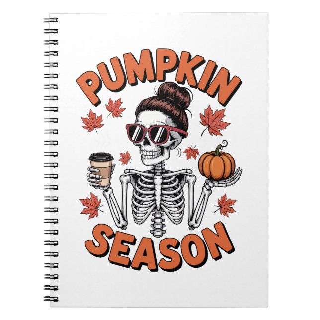 Cuaderno Temporada otoño de calabaza (Frente)
